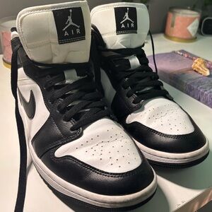 Black and White Air Jordan Sneakers